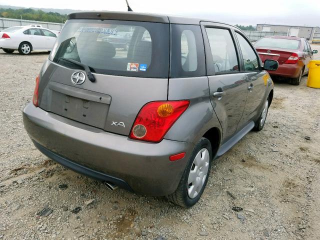 JTKKT624350115517 - 2005 TOYOTA SCION XA GRAY photo 4