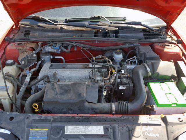 1G1JH52F047153267 - 2004 CHEVROLET CAVALIER L RED photo 7