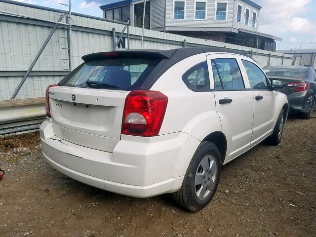 1B3HB28B18D651433 - 2008 DODGE CALIBER WHITE photo 4