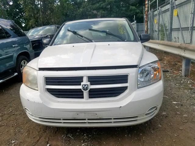 1B3HB28B18D651433 - 2008 DODGE CALIBER WHITE photo 9