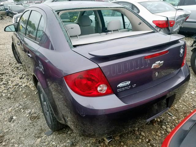 1G1AL55F867846679 - 2006 CHEVROLET COBALT LT PURPLE photo 3