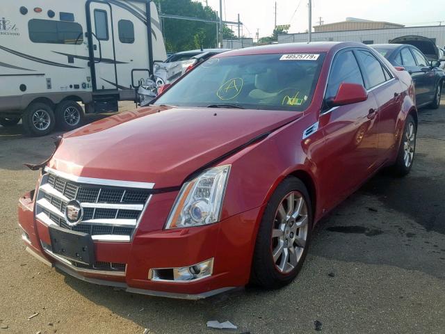 1G6DT57V380166678 - 2008 CADILLAC CTS HI FEA RED photo 2