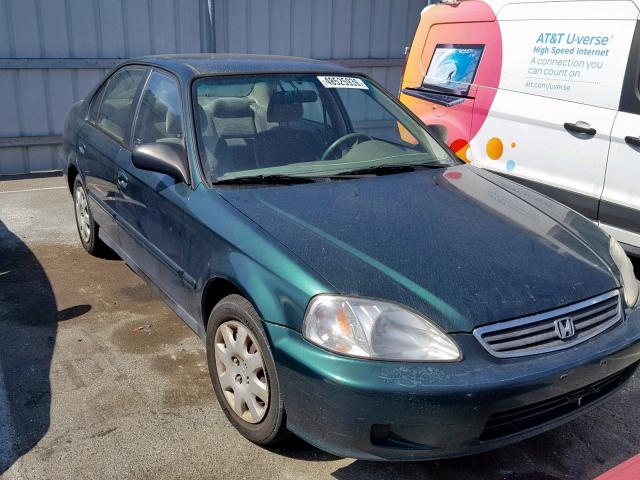 2HGEJ6614YH571344 - 2000 HONDA CIVIC BASE GREEN photo 1