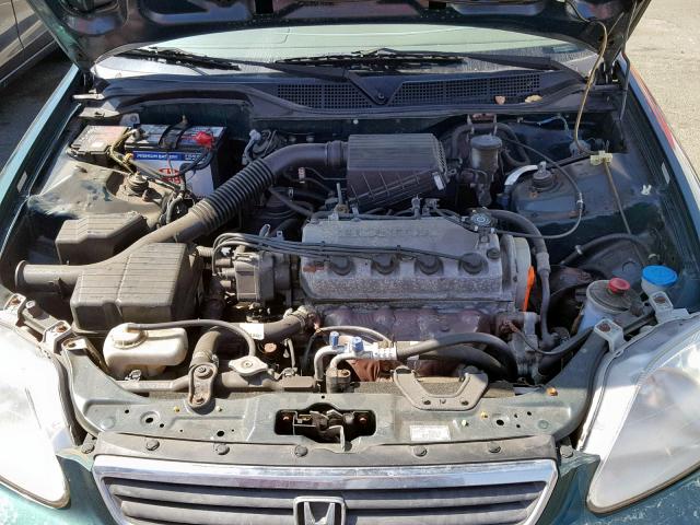2HGEJ6614YH571344 - 2000 HONDA CIVIC BASE GREEN photo 7