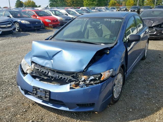 2HGFA1F21AH029897 - 2010 HONDA CIVIC DX BLUE photo 2