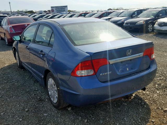 2HGFA1F21AH029897 - 2010 HONDA CIVIC DX BLUE photo 3