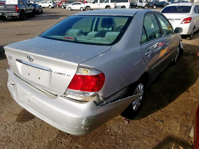 4T1BE30KX5U434578 - 2005 TOYOTA CAMRY LE SILVER photo 4