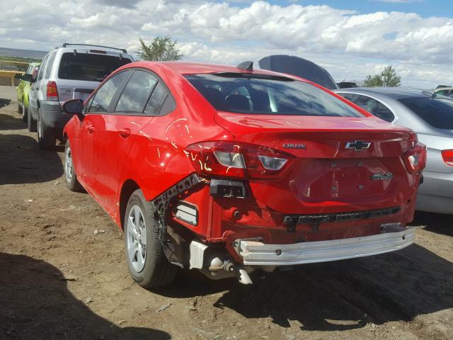 1G1BC5SM4J7221907 - 2018 CHEVROLET CRUZE LS RED photo 3