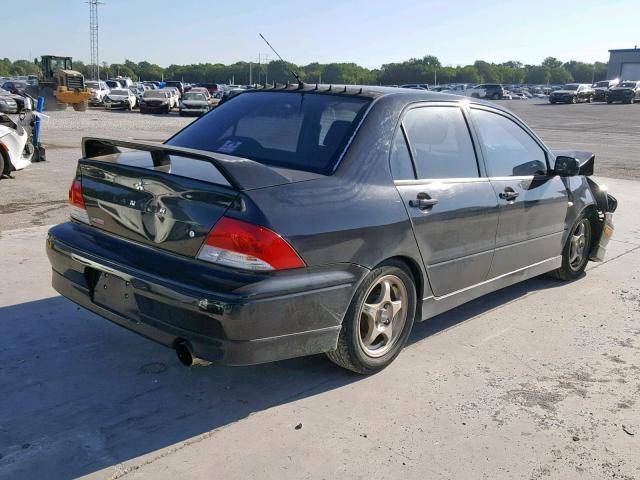 JA3AJ86E63U063988 - 2003 MITSUBISHI LANCER OZ BLACK photo 4