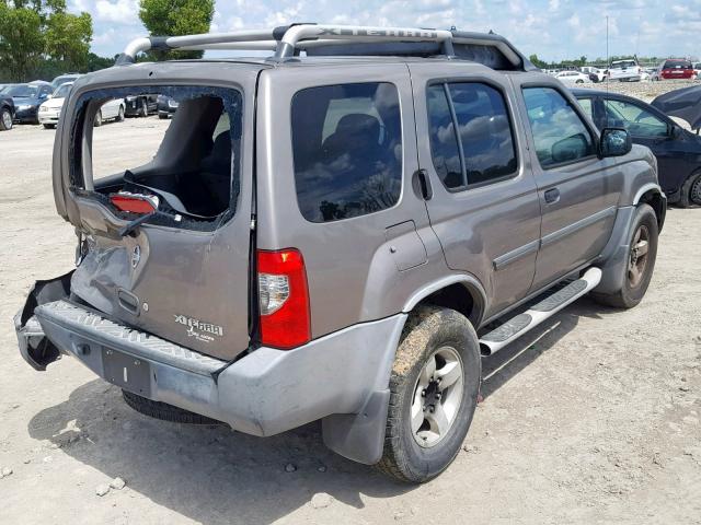 5N1ED28T04C610260 - 2004 NISSAN XTERRA XE GRAY photo 4