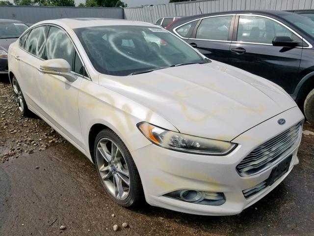 3FA6P0D91DR198954 - 2013 FORD FUSION TIT WHITE photo 1