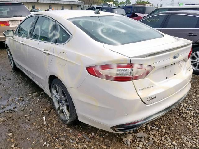 3FA6P0D91DR198954 - 2013 FORD FUSION TIT WHITE photo 3