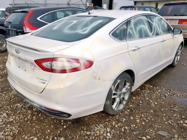 3FA6P0D91DR198954 - 2013 FORD FUSION TIT WHITE photo 4