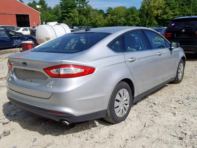 1FA6P0G75E5356887 - 2014 FORD FUSION S SILVER photo 4