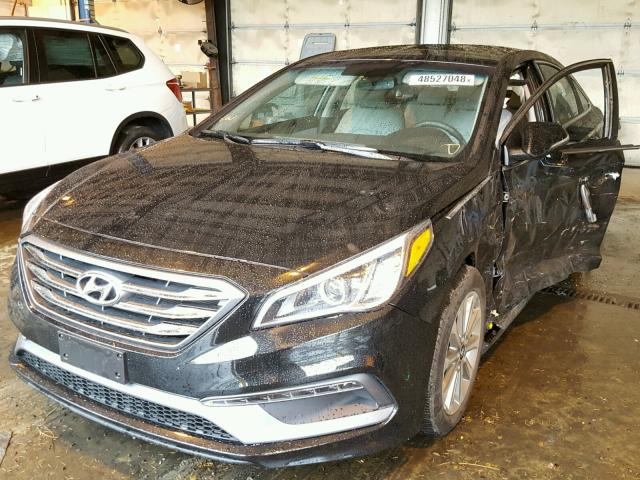 5NPE34AFXHH573994 - 2017 HYUNDAI SONATA SPO BLACK photo 2