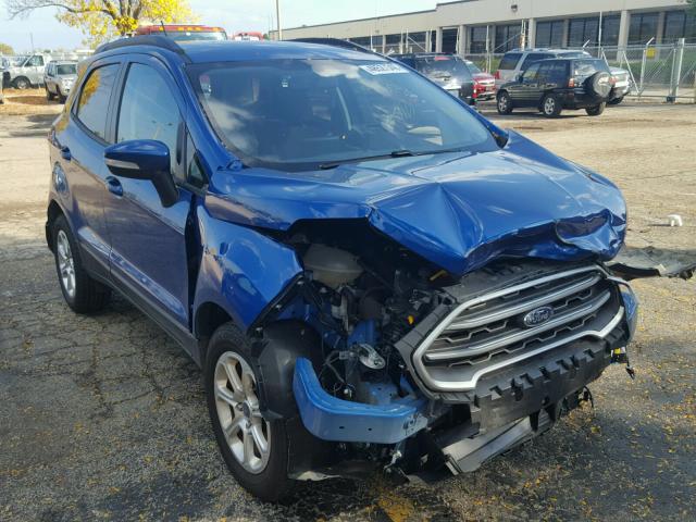 MAJ3P1TEXJC175092 - 2018 FORD ECOSPORT S BLUE photo 1