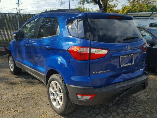 MAJ3P1TEXJC175092 - 2018 FORD ECOSPORT S BLUE photo 3