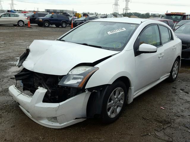 3N1AB6APXBL694993 - 2011 NISSAN SENTRA 2.0 WHITE photo 2