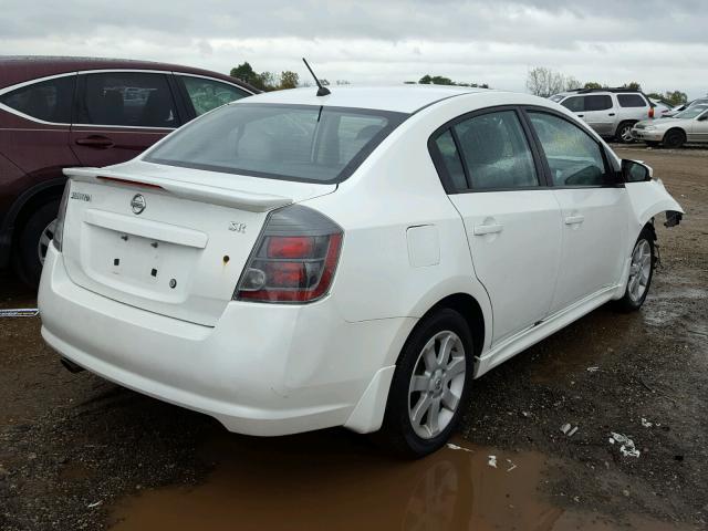 3N1AB6APXBL694993 - 2011 NISSAN SENTRA 2.0 WHITE photo 4