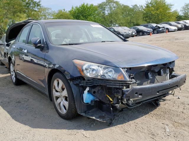 5KBCP3F81AB012217 - 2010 HONDA ACCORD EXL BLUE photo 1