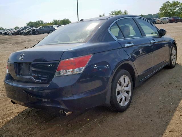 5KBCP3F81AB012217 - 2010 HONDA ACCORD EXL BLUE photo 4