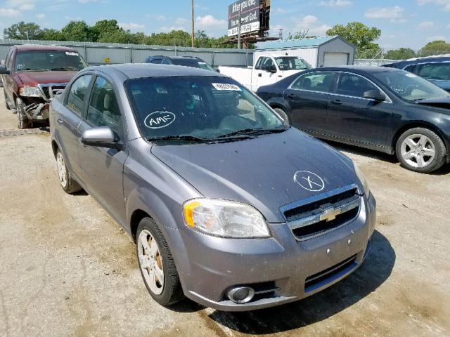 KL1TG56E19B311082 - 2009 CHEVROLET AVEO LT GRAY photo 1