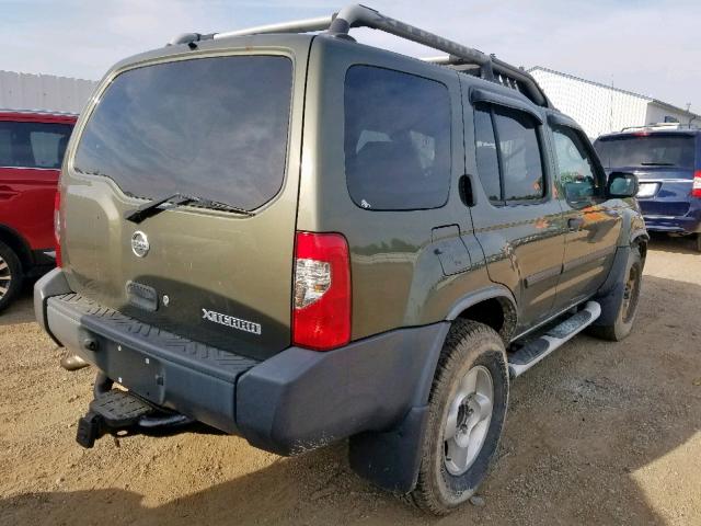 5N1ED28Y73C636087 - 2003 NISSAN XTERRA XE GREEN photo 4