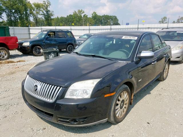 1MEHM40W38G618045 - 2008 MERCURY SABLE LUXU BLACK photo 2