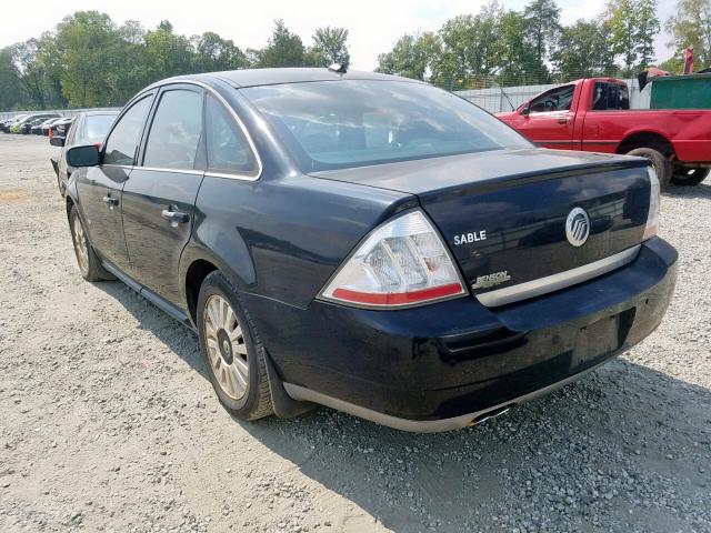 1MEHM40W38G618045 - 2008 MERCURY SABLE LUXU BLACK photo 3