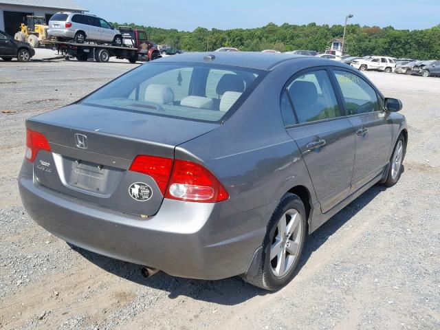 1HGFA16857L084384 - 2007 HONDA CIVIC EX GRAY photo 4