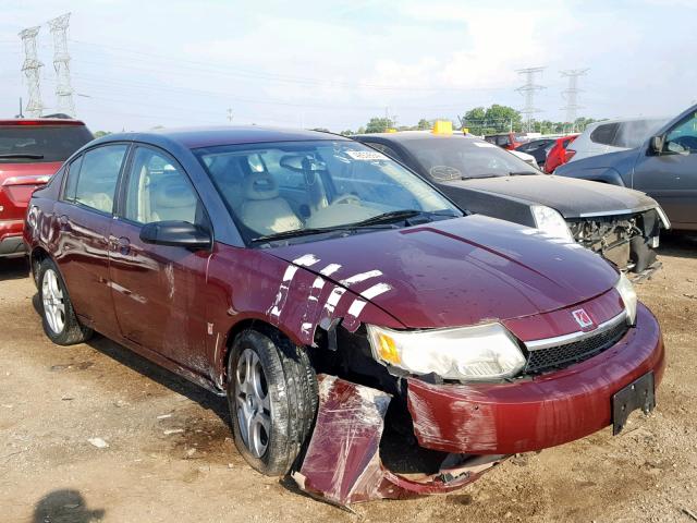 1G8AL52FX3Z137354 - 2003 SATURN ION LEVEL BURGUNDY photo 1