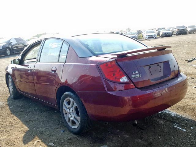1G8AL52FX3Z137354 - 2003 SATURN ION LEVEL BURGUNDY photo 3