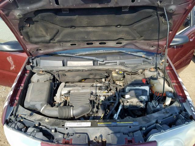 1G8AL52FX3Z137354 - 2003 SATURN ION LEVEL BURGUNDY photo 7