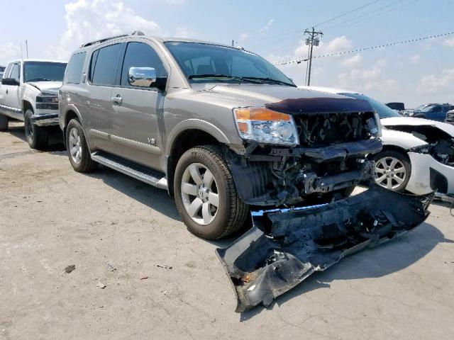 5N1BA08D98N623379 - 2008 NISSAN ARMADA SE SILVER photo 1