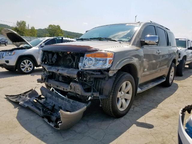 5N1BA08D98N623379 - 2008 NISSAN ARMADA SE SILVER photo 2