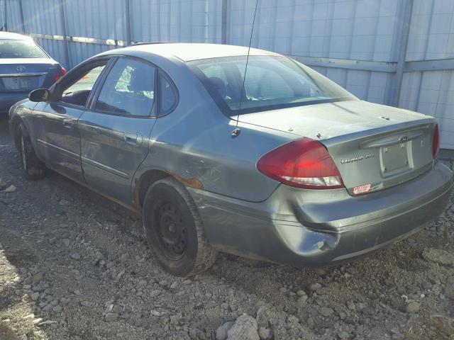 1FAFP56UX6A199340 - 2006 FORD TAURUS SEL GREEN photo 3