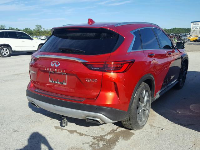 3PCAJ5M12KF103362 - 2019 INFINITI QX50 ESSEN RED photo 4