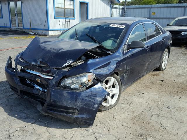 1G1ZB5E17BF176987 - 2011 CHEVROLET MALIBU LS BLUE photo 2