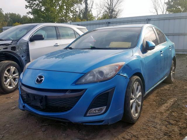 JM1BL1S59A1323120 - 2010 MAZDA 3 S BLUE photo 2