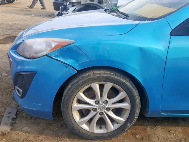 JM1BL1S59A1323120 - 2010 MAZDA 3 S BLUE photo 9