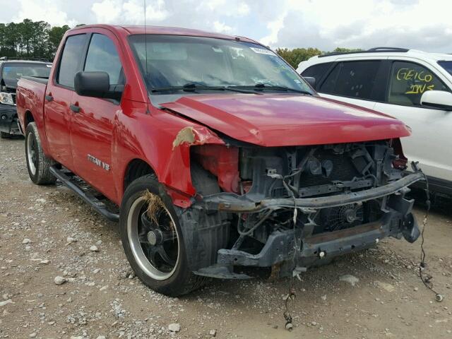 1N6BA07A96N563271 - 2006 NISSAN TITAN XE RED photo 1