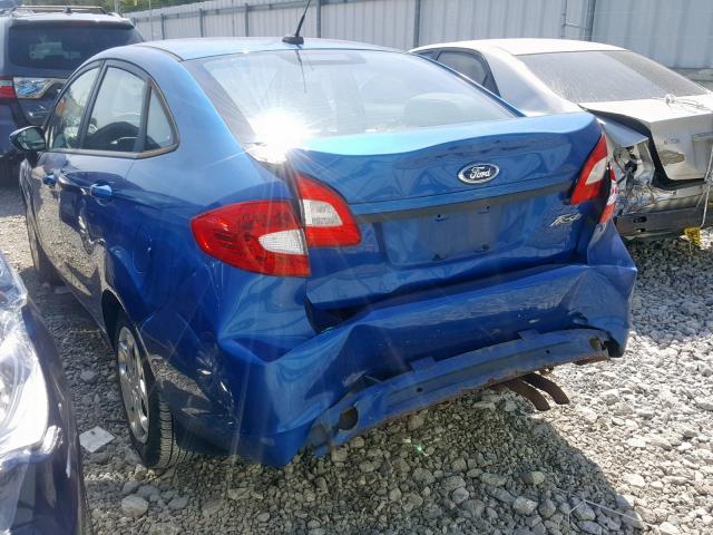 3FADP4AJ3BM232948 - 2011 FORD FIESTA S BLUE photo 3