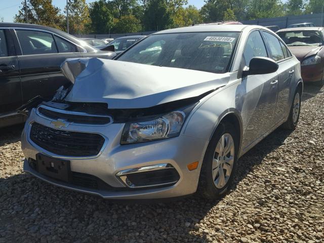 1G1PB5SH9F7238656 - 2015 CHEVROLET CRUZE LS SILVER photo 2