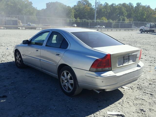 YV1RH59H232273112 - 2003 VOLVO S60 2.5T SILVER photo 3