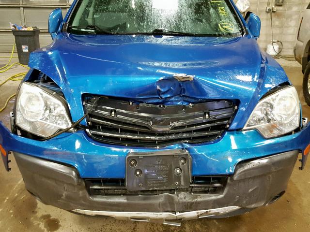 3GSALAE15AS600028 - 2010 SATURN VUE XE BLUE photo 7