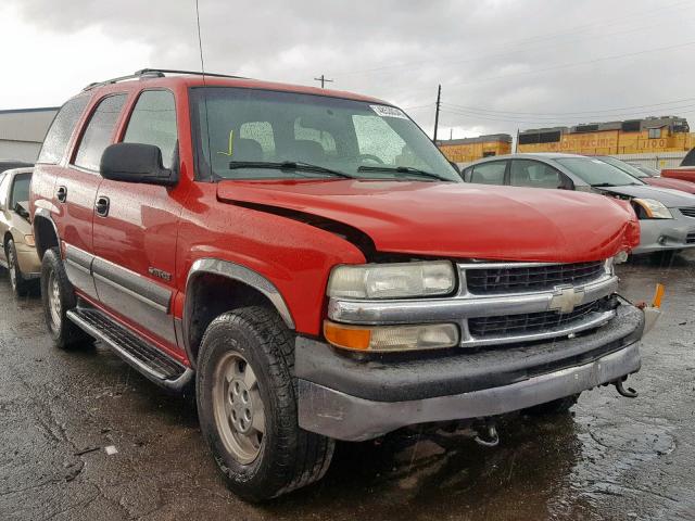 1GNEK13Z82J312023 - 2002 CHEVROLET TAHOE K150 RED photo 1