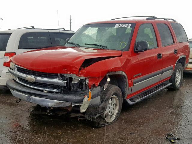 1GNEK13Z82J312023 - 2002 CHEVROLET TAHOE K150 RED photo 2