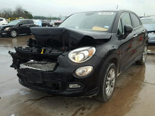 ZFBCFXDTXGP349258 - 2016 FIAT 500X LOUNG BLACK photo 2