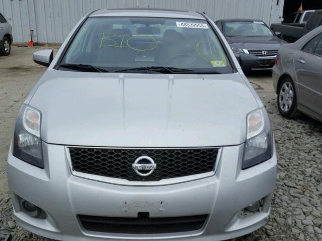 3N1AB6AP9CL634947 - 2012 NISSAN SENTRA 2.0 SILVER photo 9