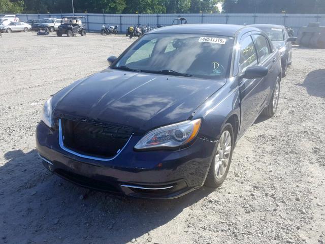 1C3CCBAG2DN736253 - 2013 CHRYSLER 200 LX BLUE photo 2